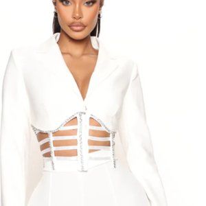 Erica Embellished Cropped Blazer